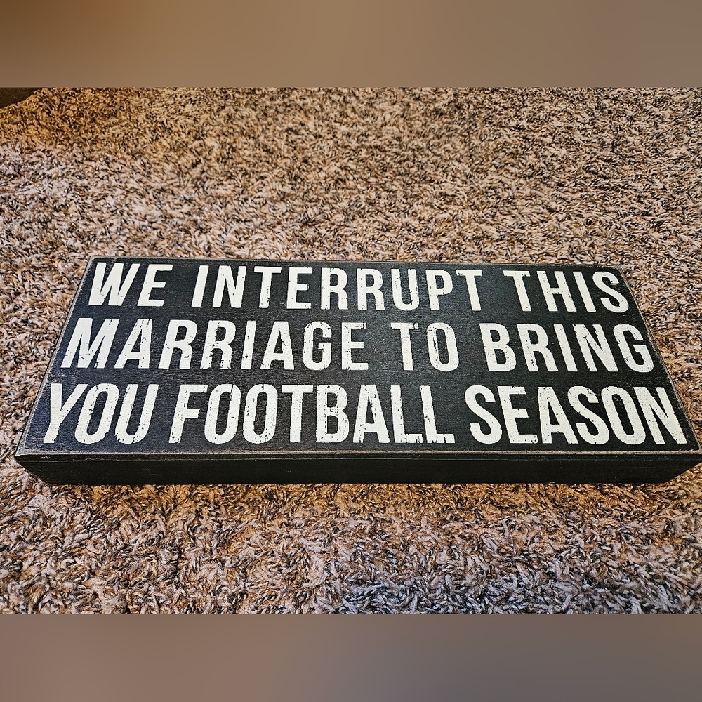 Football Season Box Sign